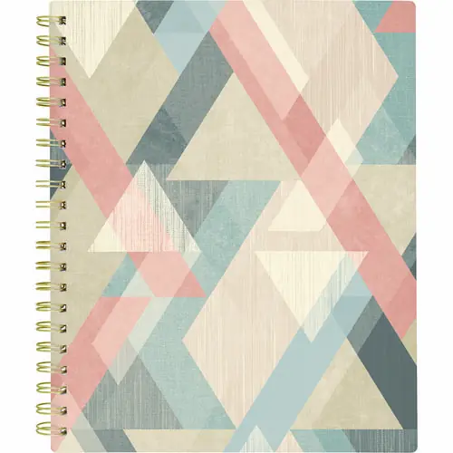 Cambridge® Triad Weekly/Monthly Planner, 11" x 9.25", 12-Month, Geometric Multicolor Cover, 2025