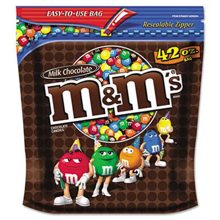Candy, m&m, plain