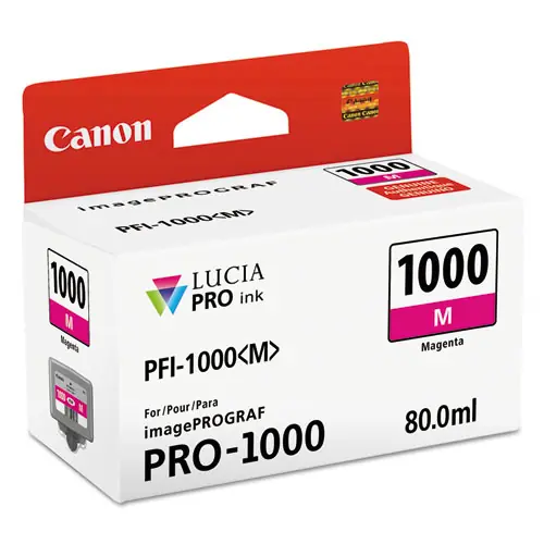 Canon® 0548C002 (PFI-1000) Lucia Pro Ink, Magenta