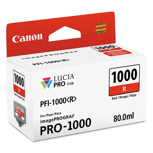 Canon® 0554C002 (PFI-1000) Lucia Pro Ink, Red