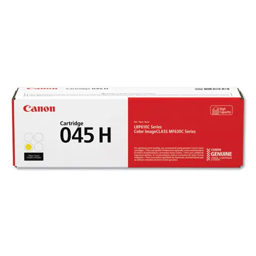 Canon® 1243C001 (045) High-Yield Toner Cartridge, Yellow, 2,200 Page Yield