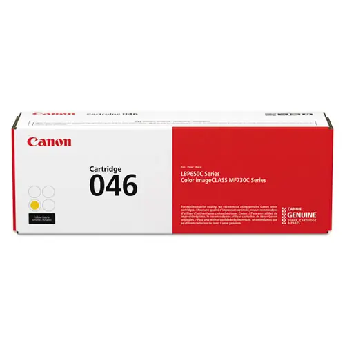 Canon® 1247C001 (046) Toner Cartridge, Yellow, 2,300 Page Yield