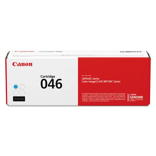Canon® 1249C001 (046) Toner Cartridge, Cyan, 2,300 Page Yield