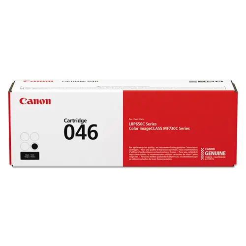 Canon® 1250C001 (046) Toner Cartridge, Black, 2,200 Page-Yield