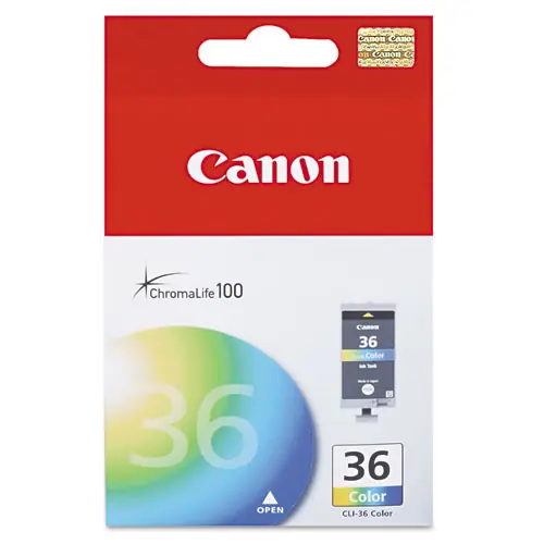 Canon® 1511B002 (CLI-36) Ink Cartridge, Tri-Color, 100 Page Yield