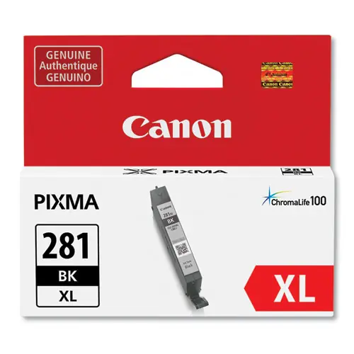 Canon® 2037C001 (CLI-281) ChromaLife100 Ink, Black