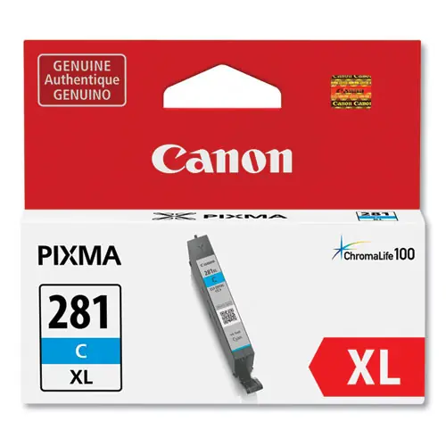 Canon® 2038C001 (CLI-281) ChromaLife100 Ink, Blue