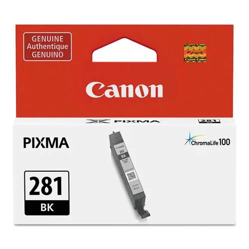 Canon® 2091C001 (CLI-281) ChromaLife100+ Ink Cartridge, Black, 750 Page-Yield