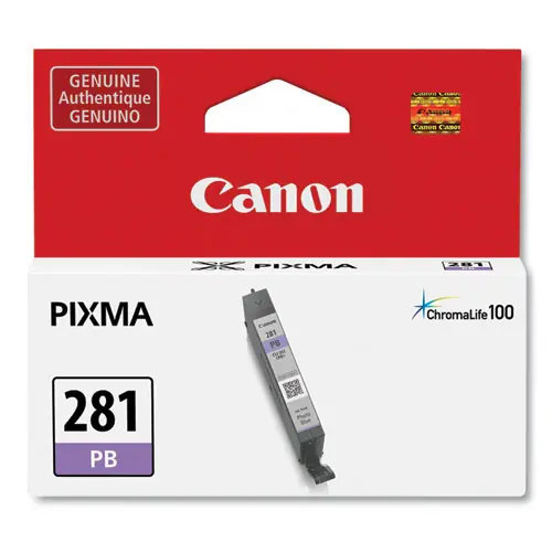 Canon® 2092C001 (CLI-281) ChromaLife100 Ink, Blue