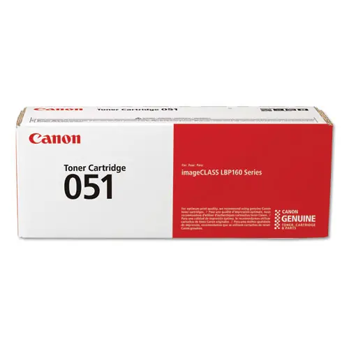 Canon® 2168C001 (051) Toner Cartridge, Black, 1,700 Page Yield