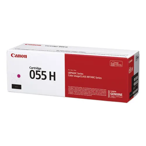 Canon® 3018C001 (055H) High-Yield Toner Cartridge, Magenta, 5,900 Page Yield