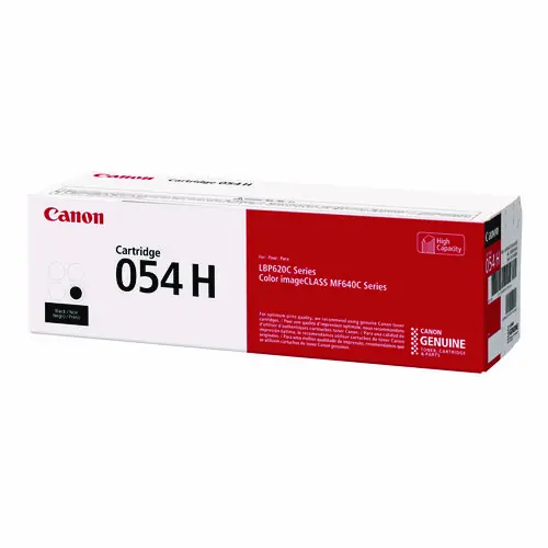Canon® 3028C001 (054H) High-Yield Toner Cartridge, Black, 3,100 Page Yield