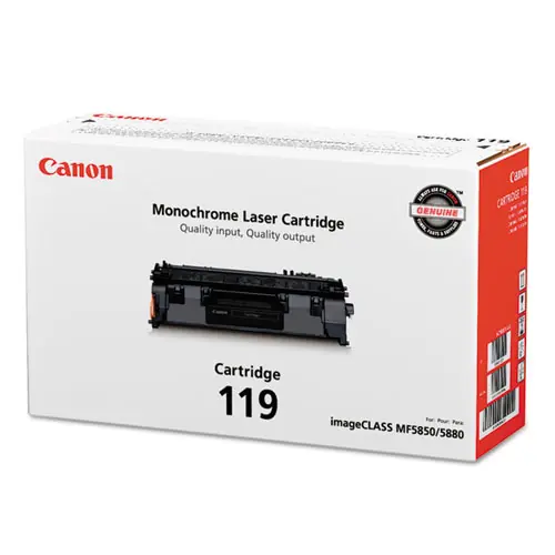 Canon® 3479B001 (CRG-119) Toner Cartridge, Black, 2,100 Page Yield