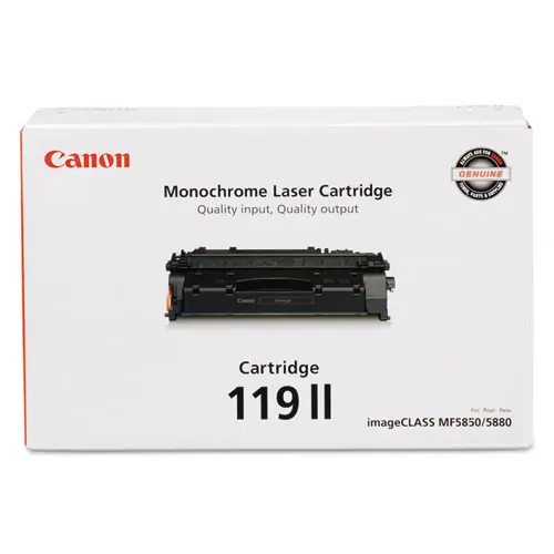 Canon® 3480B001 (CRG-119 II) High-Yield Toner Cartridge, Black, 6,400 Page Yield