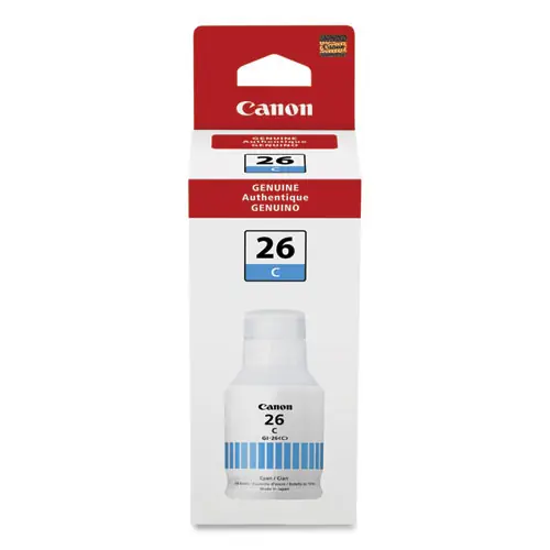 Canon® 4421C001 (GI-26) Ink Bottle, Cyan, 14,000 Page Yield