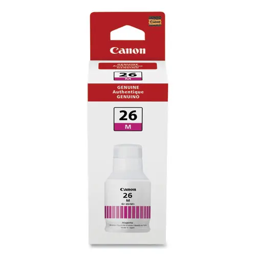 Canon® 4422C001 (GI-26) Ink Bottle, Magenta, 14,000 Page Yield