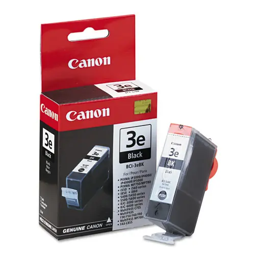 Canon® 4479A230 (BCI-3E) Black Ink Cartridge, 560 Page Yield