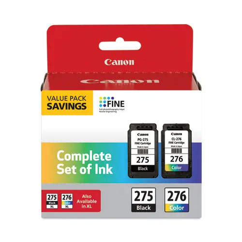 Canon® 4988C005 (PGI-275; CLI-276) Multipack Ink, Black/Tri-Color