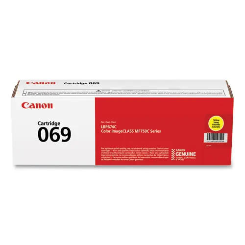 Canon® 5091C001 (069) Toner Cartridge, Yellow, 1,900 Page Yield