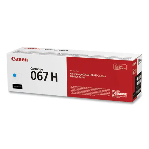 Canon® 5105C001 (067H) High-Yield Toner, 2,350 Page-Yield, Cyan