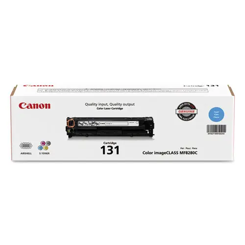 Canon® 6271B001 (CRG-131) Toner Cartridge, Cyan, 1,500 Page Yield