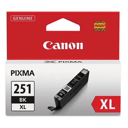 Canon® 6448B001 (CLI-251XL) ChromaLife100+ High-Yield Ink Cartridge, Black, 5,530 Page Yield