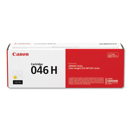 Canon® Cartridge 046 H High-Yield Toner, Yellow