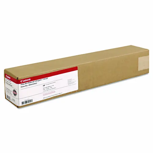 Canon® Fine Art Natural Paper Roll, Matte, 14 mil, 24" x 50 ft, 2" Core