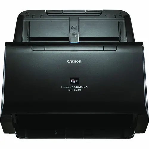 Canon® imageFORMULA DR-C230 Scanner, 600 dpi Optical Resolution, 80-Sheet Duplex Auto Document Feeder