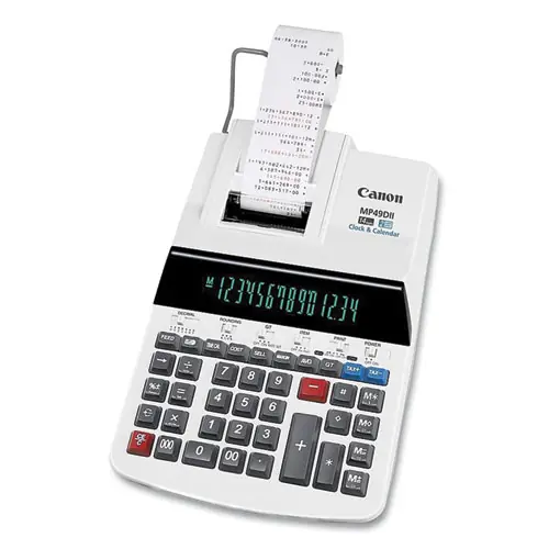 Canon® MP49-DII 14-Digit Desktop Calculator, Black/Red Print