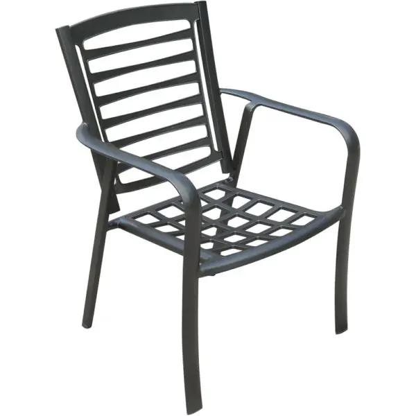 Cape Soleil Commercial Aluminum Slat Back Bar Height Chair (no cushion)