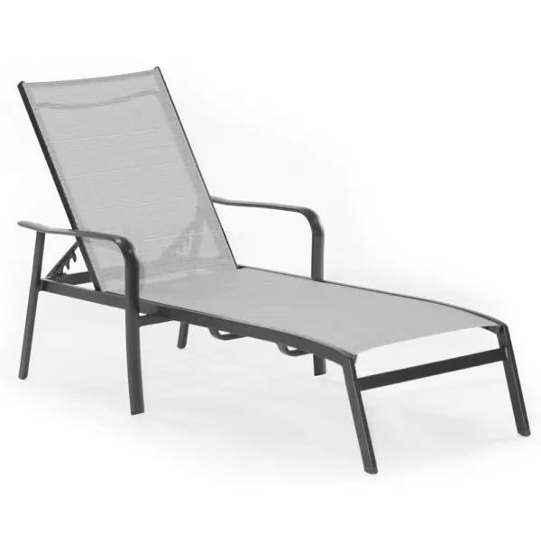 Cape Soleil Commercial Aluminum Sling Furniture – Outdoor Chaise Lounge