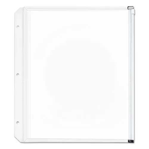 Cardinal® Expanding Zipper Binder Pockets, 8.5 x 11, Clear, 3/Pack