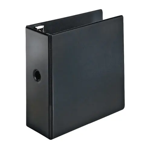 Cardinal® Premier Easy Open Locking Slant-D Ring Binder, 5" Capacity, 3 Rings, 11 x 8.5, Black