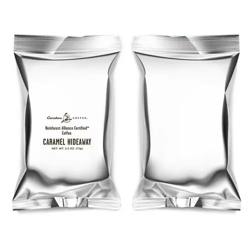 Caribou Coffee® Caramel Fractional Pack, 2.5 oz, 18/Carton