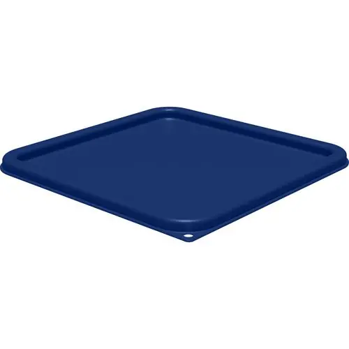 Carlisle Squares Food Storage Container Lid, Blue, Plastic