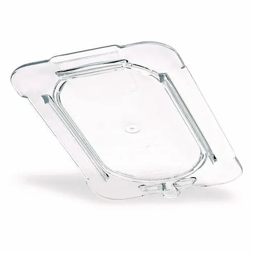 Carlisle StorPlus Polycarbonate Flat Universal Lid, 4.31 x 6.88 x 0.44, Clear, Plastic
