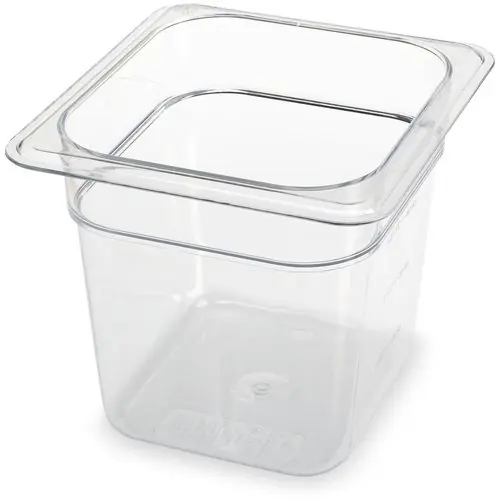 Carlisle StorPlus Polycarbonate Food Pan, 2.5 qt, Clear