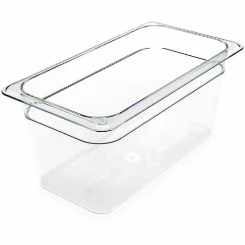 Carlisle StorPlus Polycarbonate Food Pan, Clear, 5.7 qt