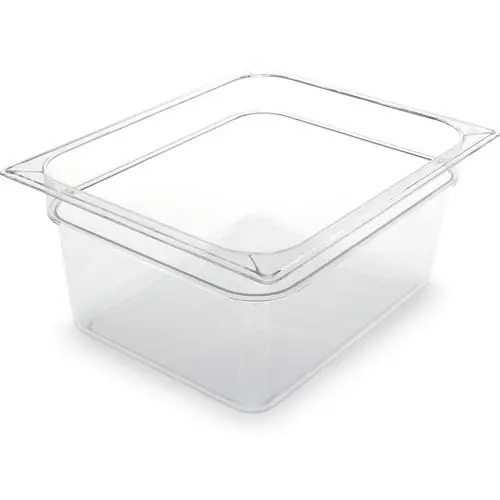 Carlisle StorPlus Polycarbonate Food Pan, 8.7 qt, Clear, 10.38" x 12.75" x 6"