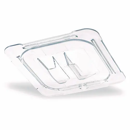 Carlisle StorPlus Polycarbonate Handled Universal Lid, Clear, Plastic, 6.31" x 6.88" x 0.88"