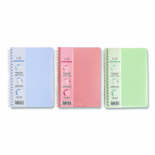 Carolina Pad® Noted Personal Notebook, Medium/College Rule, 7 x 5, 100 Sheets, Assorted Colors