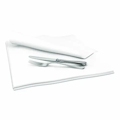 Cascades PRO Select Dinner Napkins, 1-Ply, 15 x 15, White, 1000/Carton