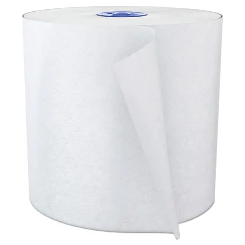 Cascades PRO Signature Hardwound Roll Towels for Tandem Dispensers, TAD, 1-Ply, 7.5" x 775 ft, White, 6 Rolls/Carton