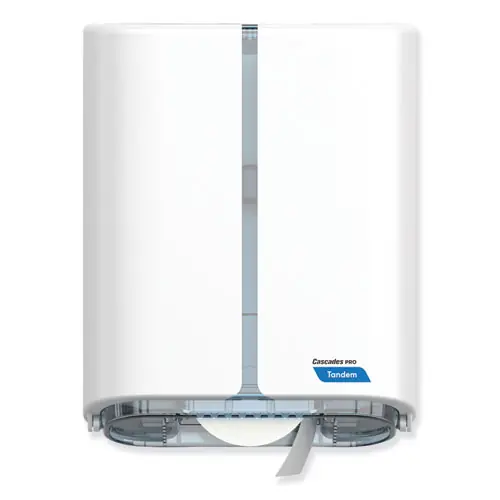 Cascades PRO Tandem Single Roll Jumbo Bathroom Tissue Dispenser, White