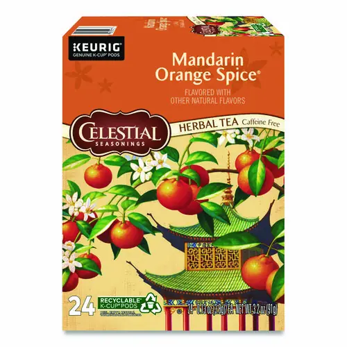 Celestial Seasonings® Mandarin Orange Spice Herb Tea K-Cups, 24/Box