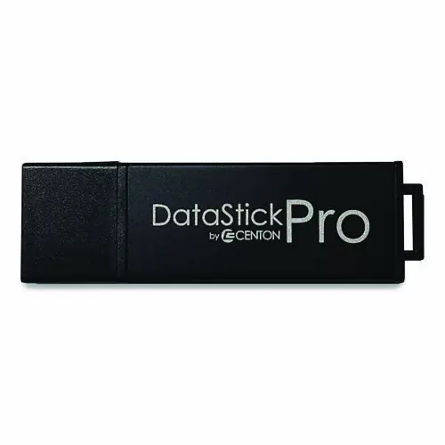 Centon DataStick Pro USB 3.2 Type A Flash Drive, 128 GB, Black