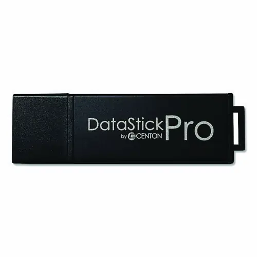 Centon DataStick Pro USB 3.2 Type A Flash Drive, 256 GB, Black