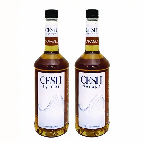 CESH™ Caramel Syrup, 33.81 oz Bottle, 2/Carton
