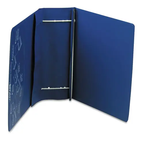 Charles Leonard® VariCap Expandable Binder, 2 Posts, 6" Capacity, 11 x 8.5, Blue